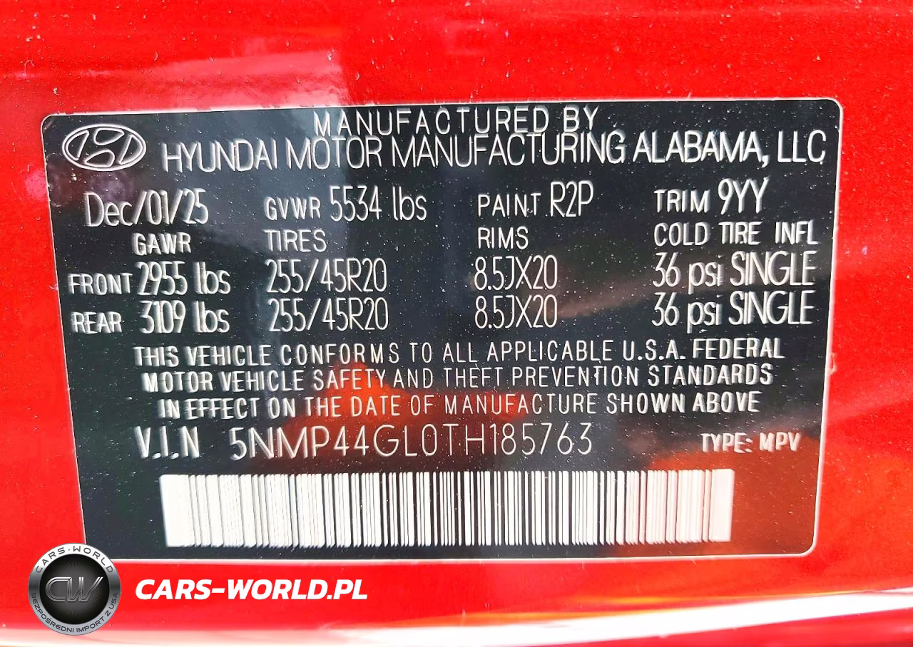 2026 Hyundai Santa Fe Limited VIN:5NMP44GL0TH185763 - 13
