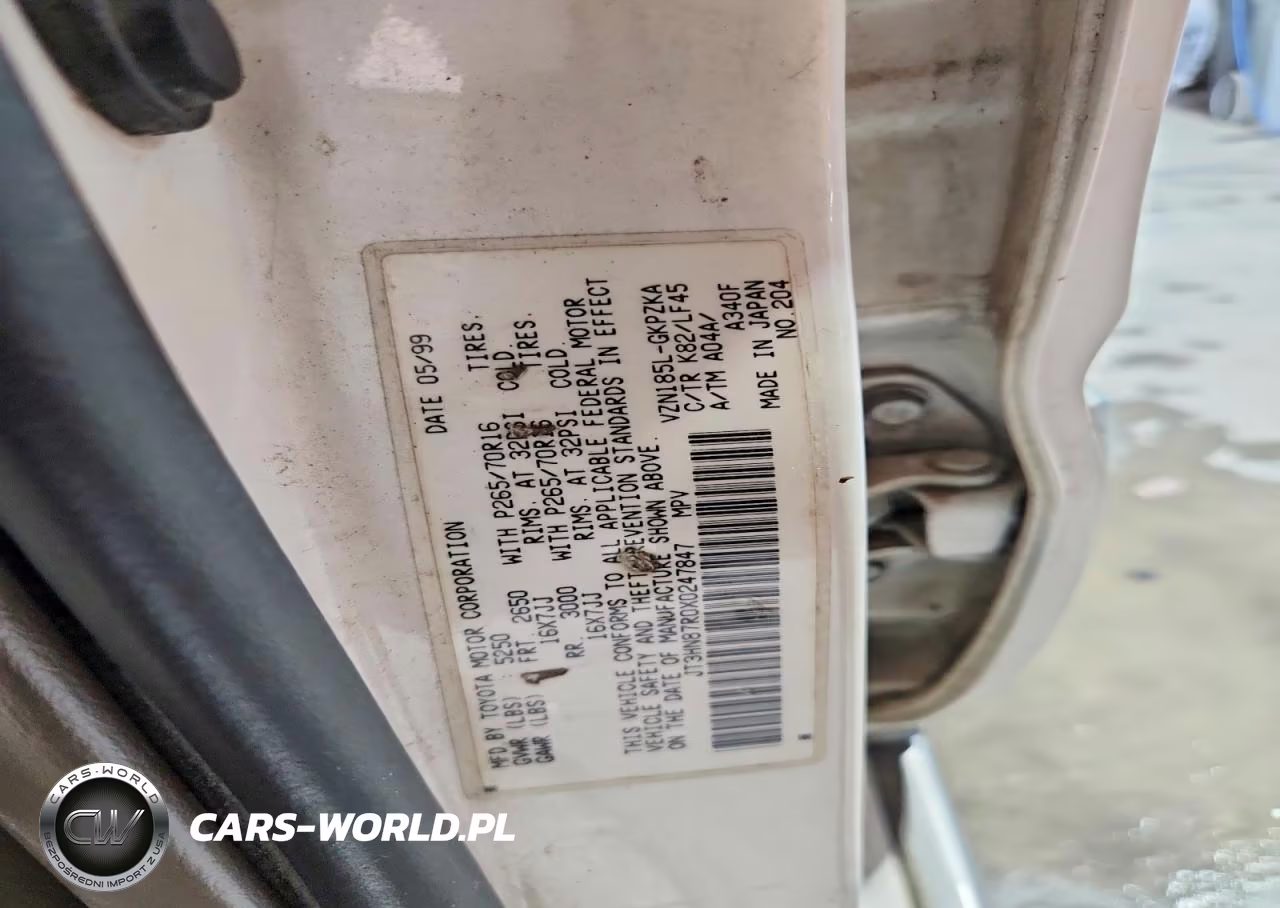 1999 Toyota 4Runner Limited VIN:JT3HN87R0X0247847 - 13