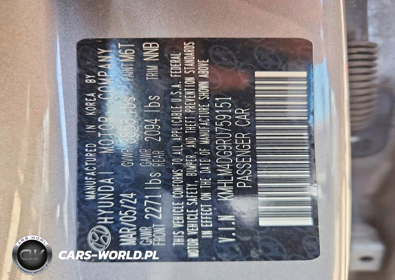 2024 Hyundai Elantra Sel VIN:KMHLM4DG9RU759151 - 12