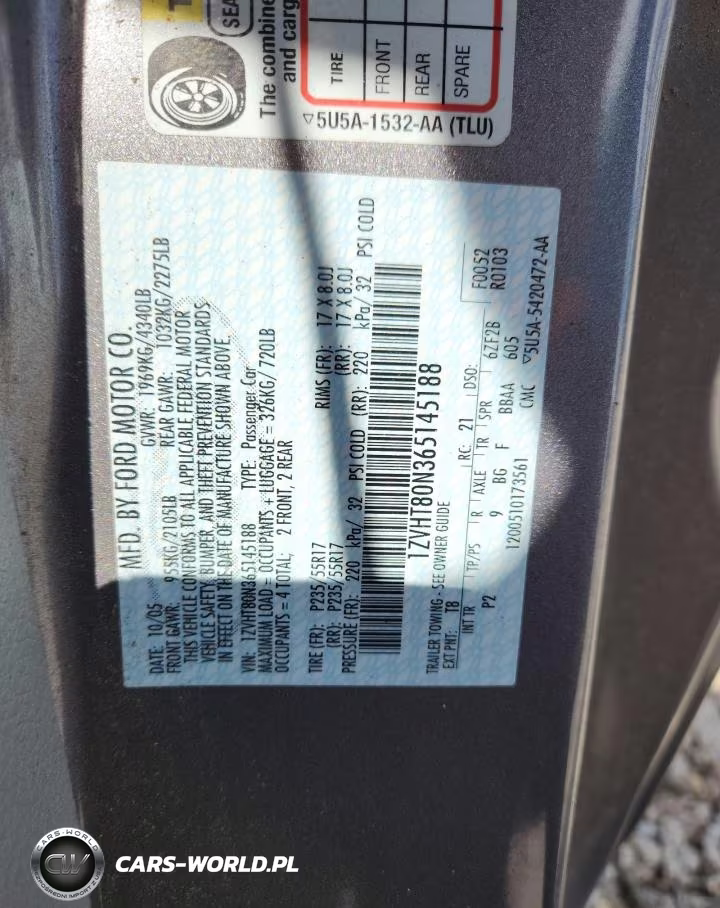 2006 Ford Mustang VIN:1ZVHT80N365145188 - 12