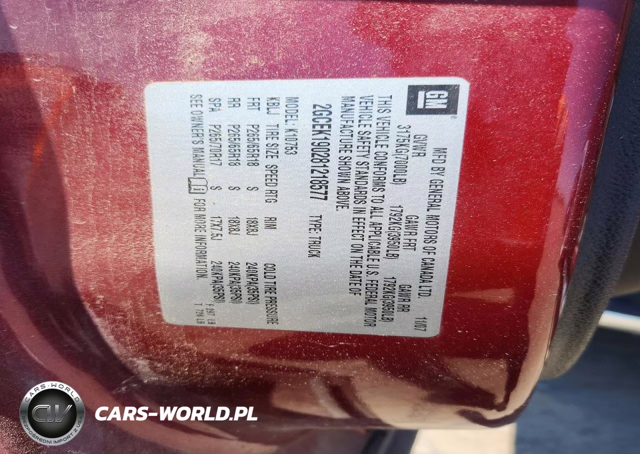 2008 Chevrolet Silverado K1500 VIN:2GCEK190281218577 - 12