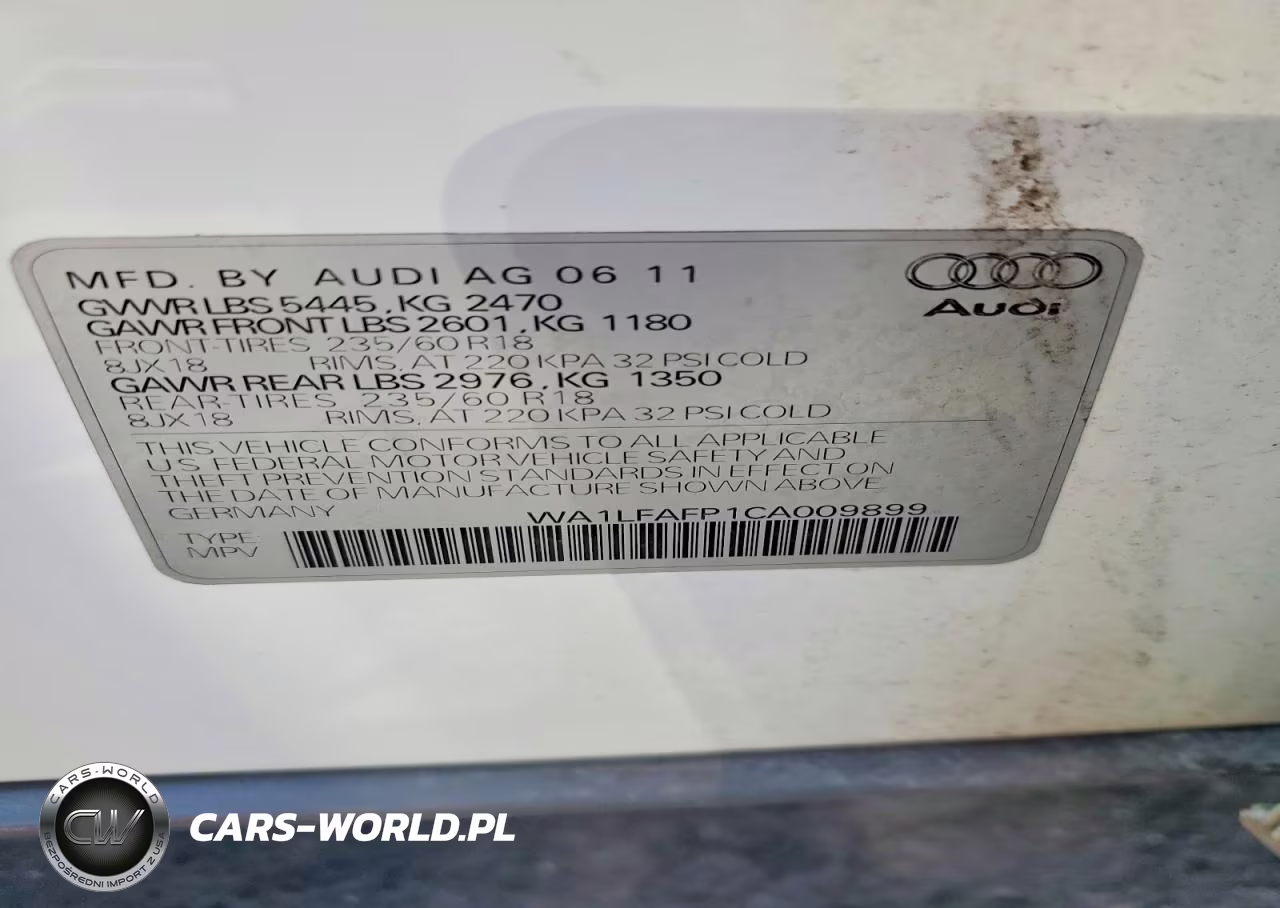 2012 Audi Q5 Premium Plus VIN:WA1LFAFP1CA009899 - 13