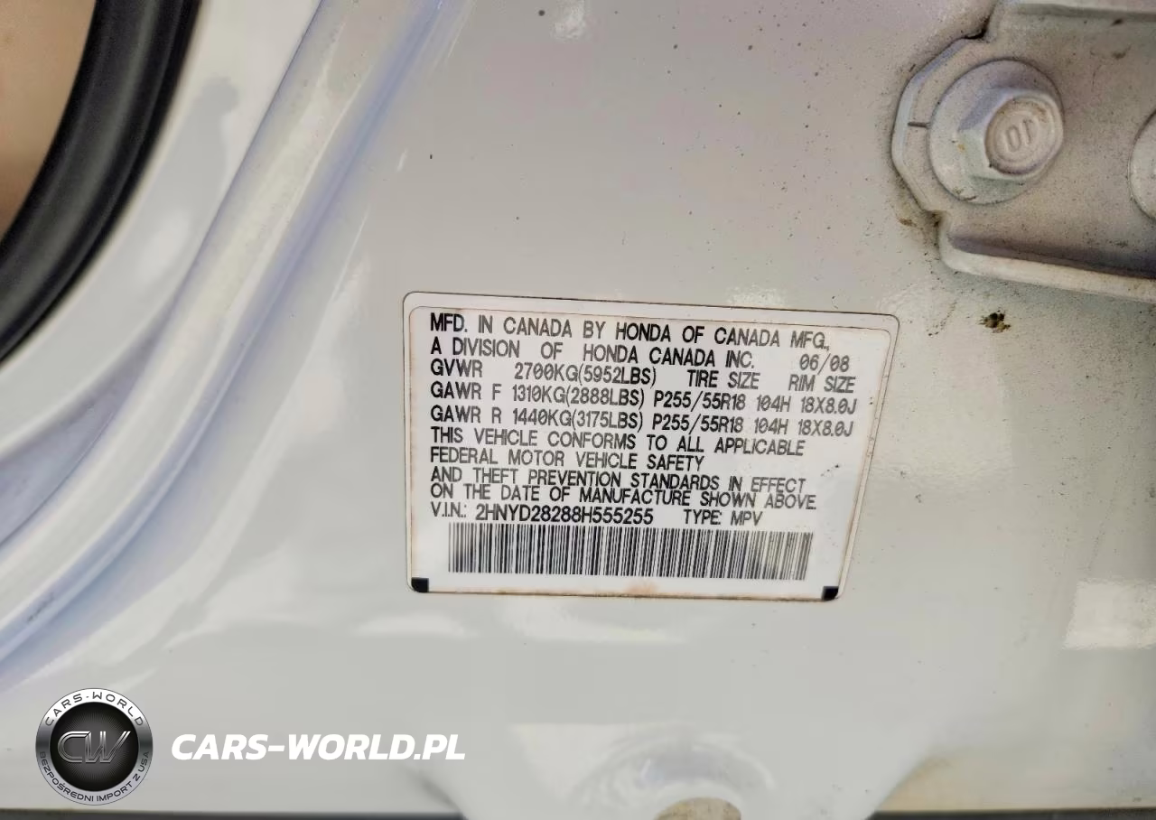 2008 Acura Mdx VIN:2HNYD28288H555255 - 12