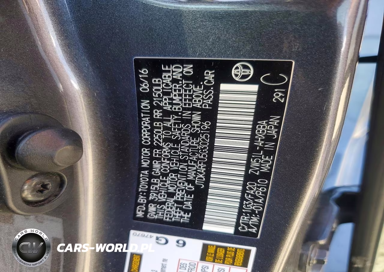 2016 Toyota Prius Two Eco VIN:JTDKARFU5G3025196 - 12