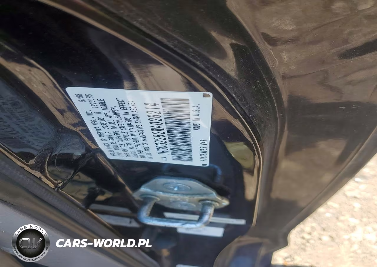 1998 Hond Accord VIN:1HGCG2252WA026214 - 12