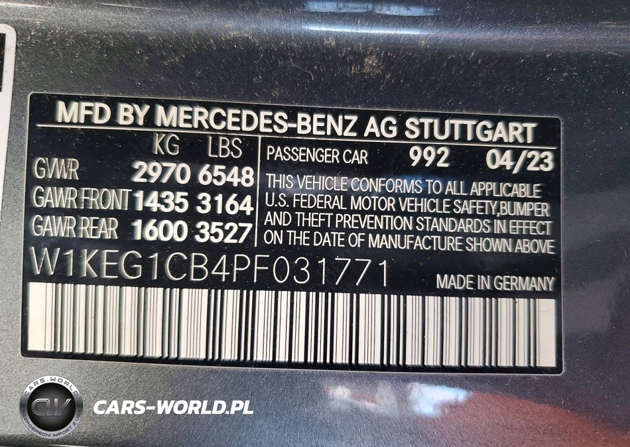 2023 Mercedes-Benz Eqe Sedan 350 4Matic VIN:W1KEG1CB4PF031771 - 12