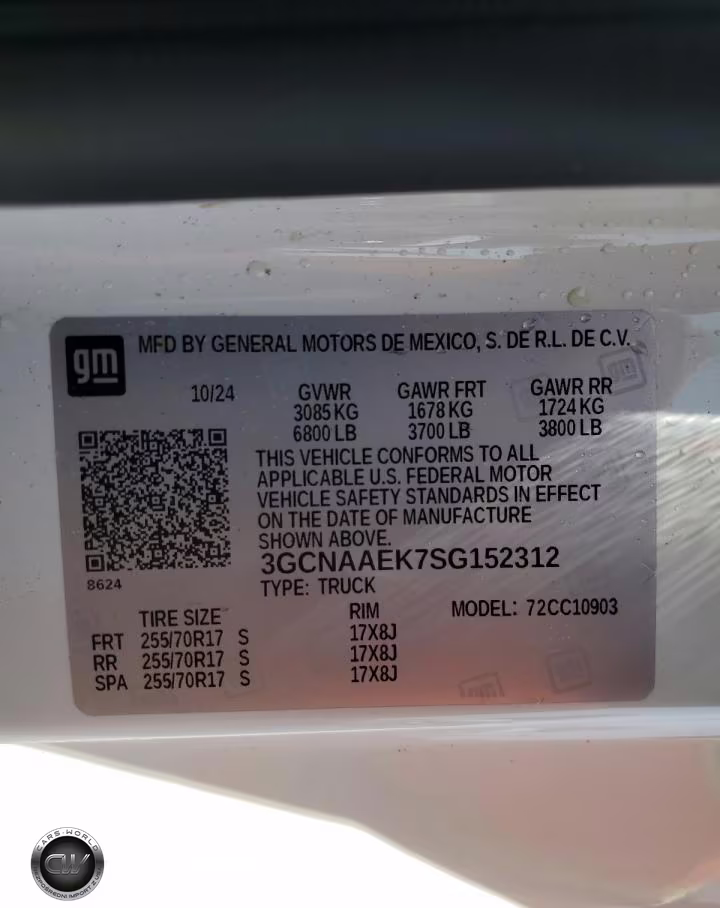2025 Chevrolet Silverado C1500 VIN:3GCNAAEK7SG152312 - 12