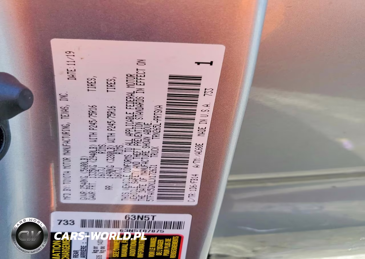 2020 Toyota Tacoma Sr VIN:5TFAX5GN1LX172631 - 12