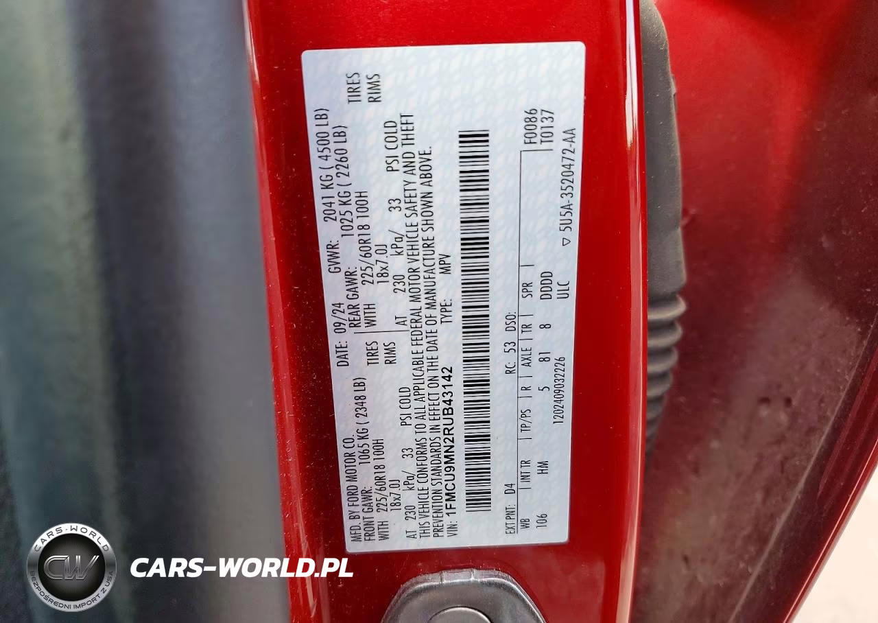 2024 Ford Escape St Line VIN:1FMCU9MN2RUB43142 - 12