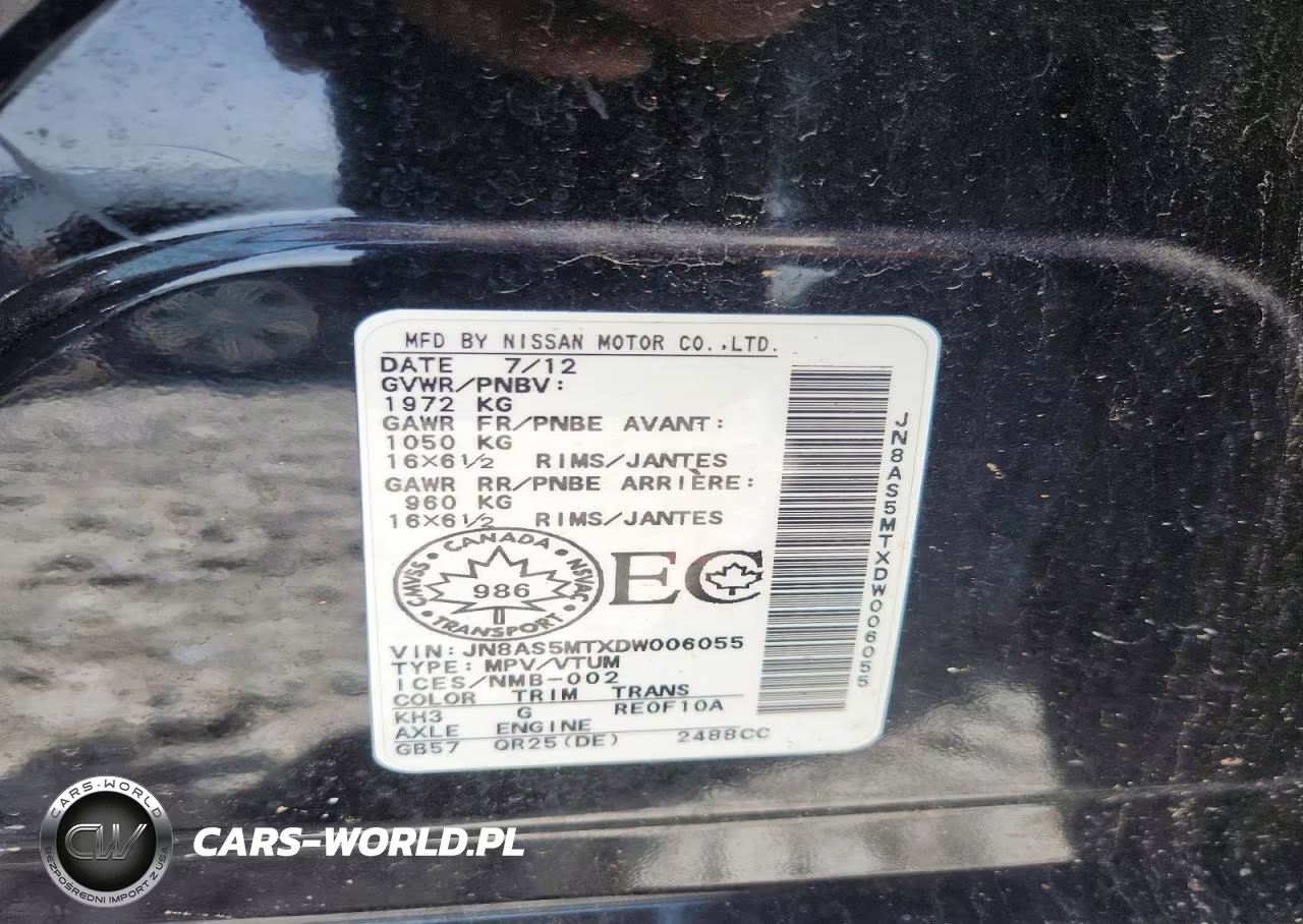 2013 Nissan Rogue S VIN:JN8AS5MTXDW006055 - 13
