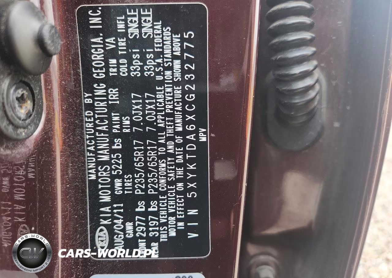2012 Kia Sorento Lx VIN:5XYKTDA6XCG232775 - 14