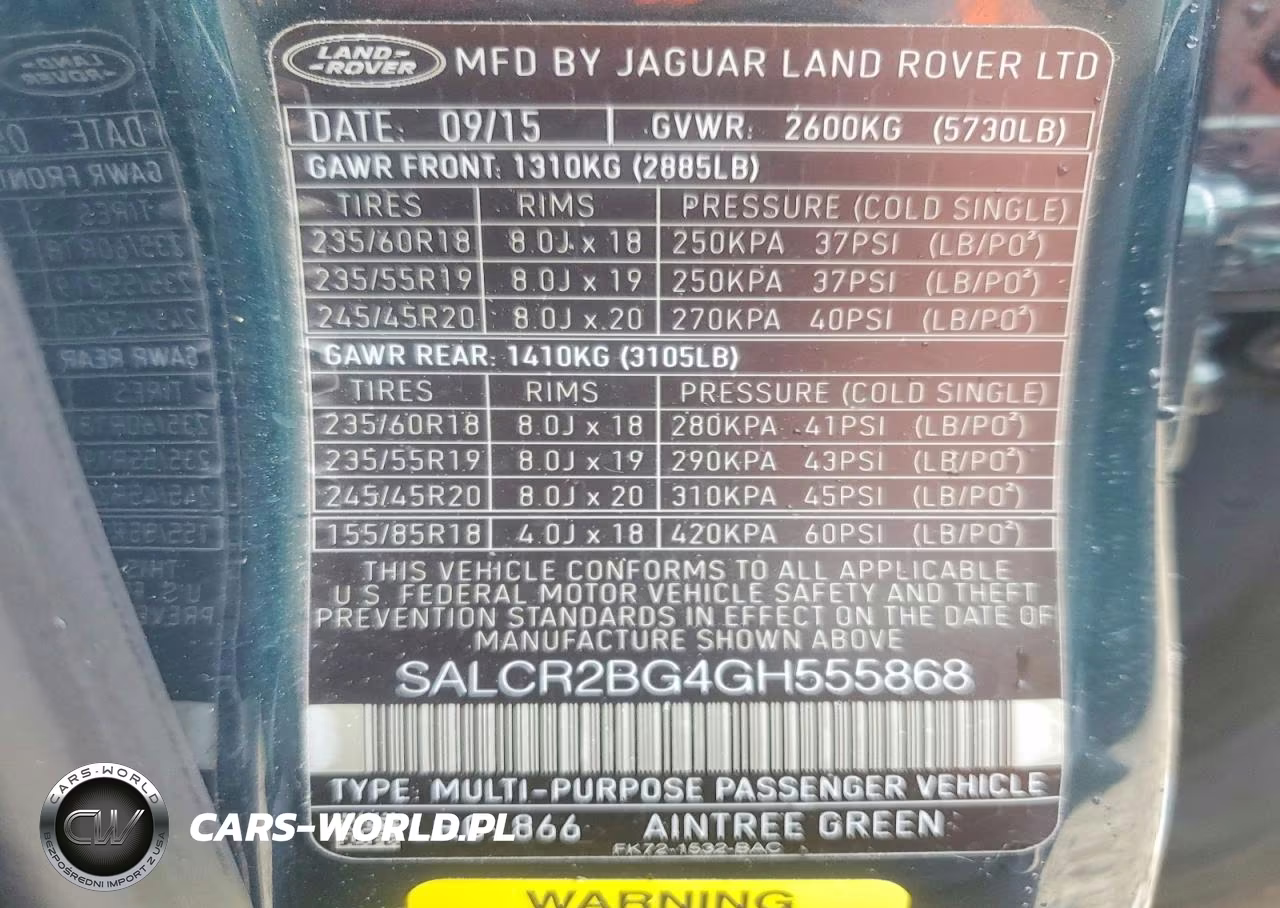 2016 Land Rover Discovery Sport Hse VIN:SALCR2BG4GH555868 - 12