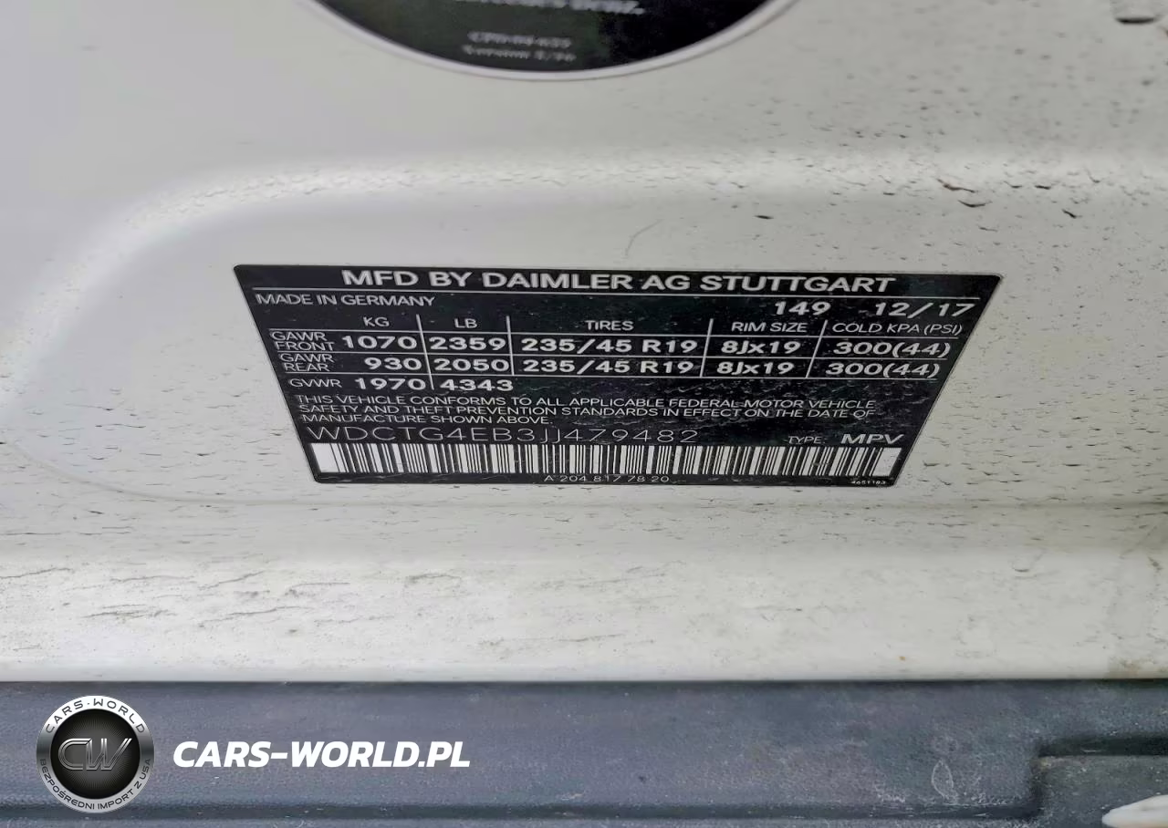 2018 Mercedes-Benz Gla 250 VIN:WDCTG4EB3JJ479482 - 13