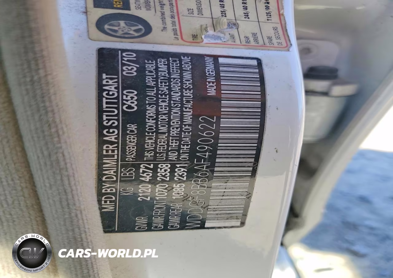 2010 Mercedes-Benz C 300 4Matic VIN:WDDGF8BB6AF490622 - 12
