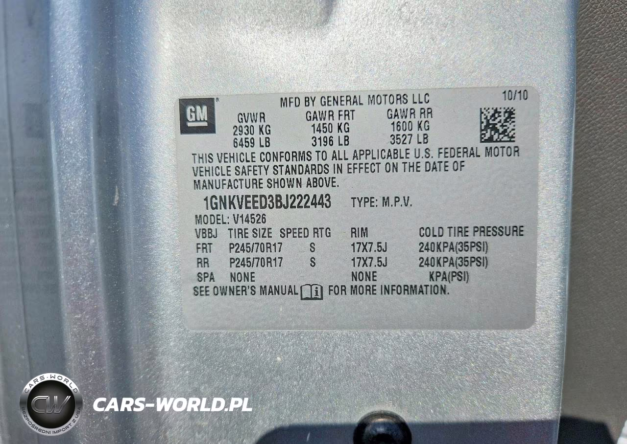 2011 Chevrolet Traverse Ls VIN:1GNKVEED3BJ222443 - 13