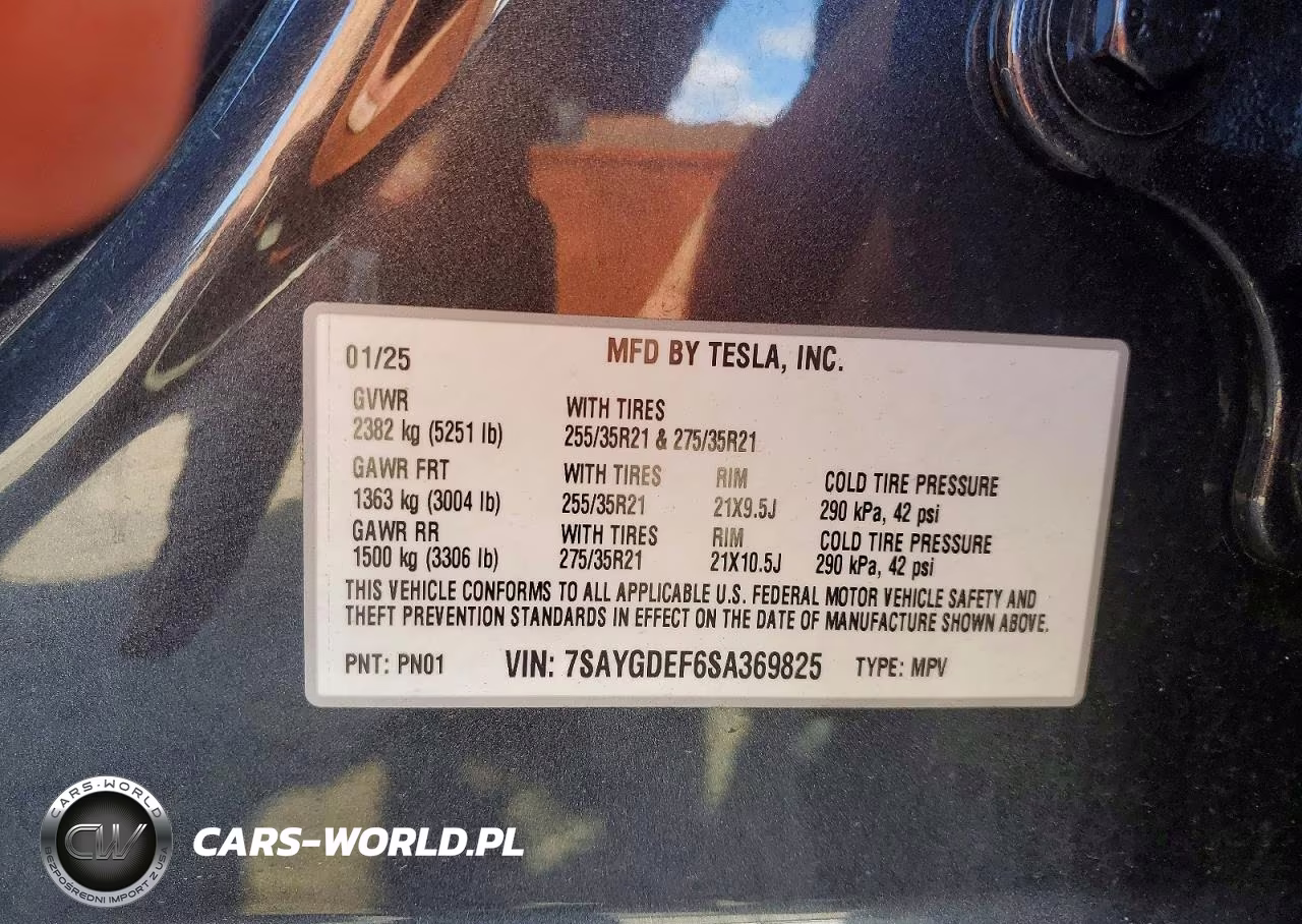 2025 Tesla Model Y VIN:7SAYGDEF6SA369825 - 12
