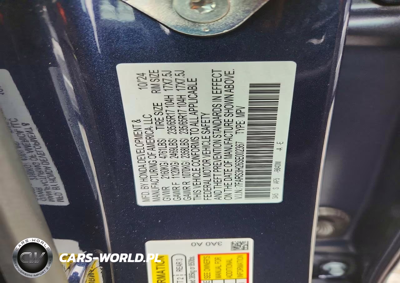 2025 Honda Cr-V Lx VIN:7FARS3H26SE002367 - 13