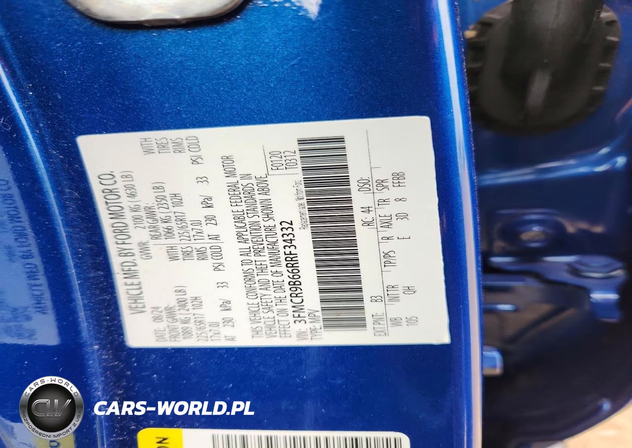 2024 Ford Bronco Sport Big Bend VIN:3FMCR9B66RRF34332 - 12
