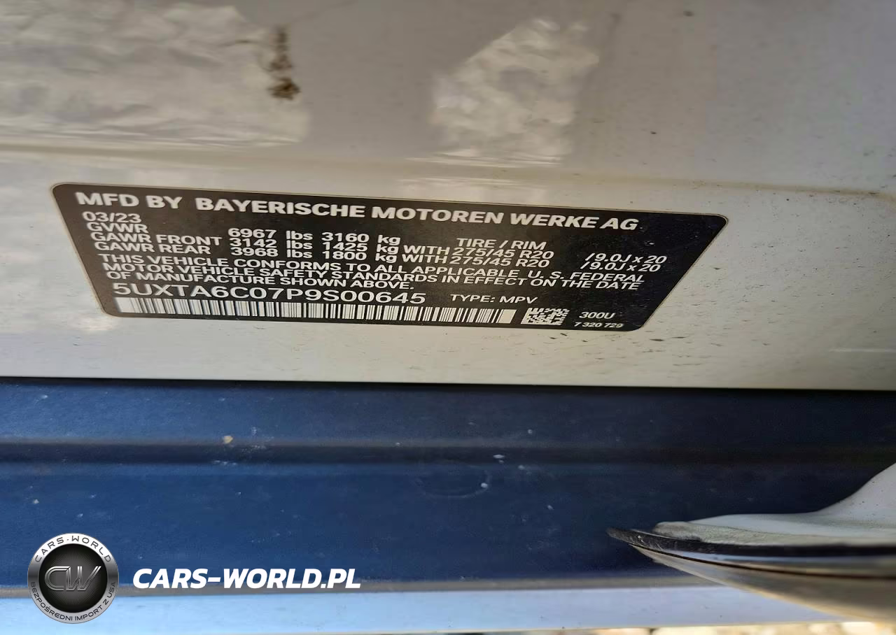 2023 BMW X5 xDrive45E VIN:5UXTA6C07P9S00645 - 13