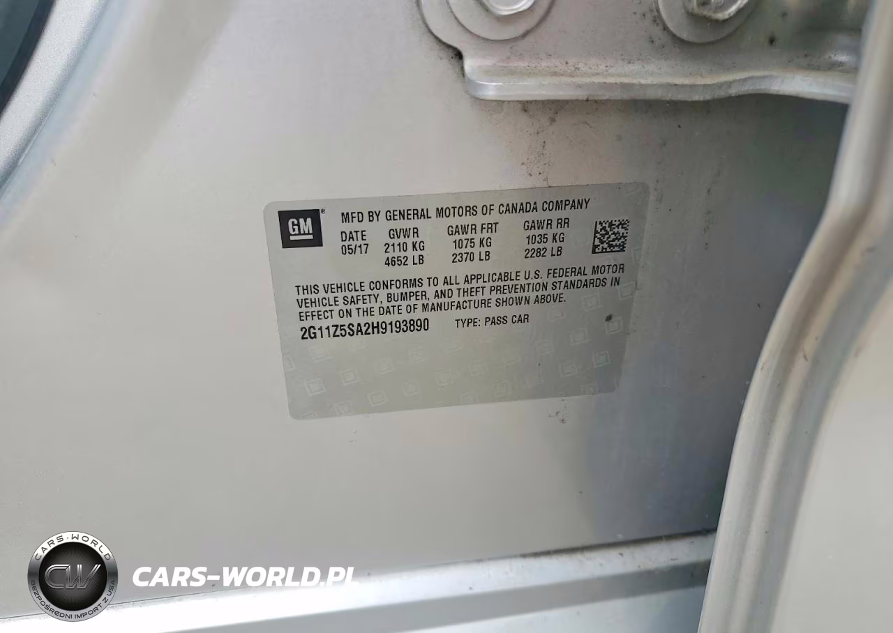 2017 Chevrolet Impala Ls VIN:2G11Z5SA2H9193890 - 12