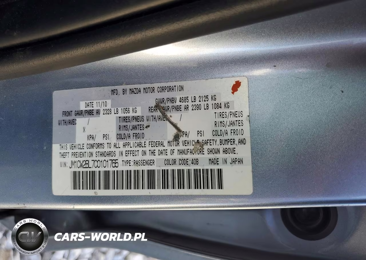 2012 Mazda 5 VIN:JM1CW2BL7C0101765 - 12