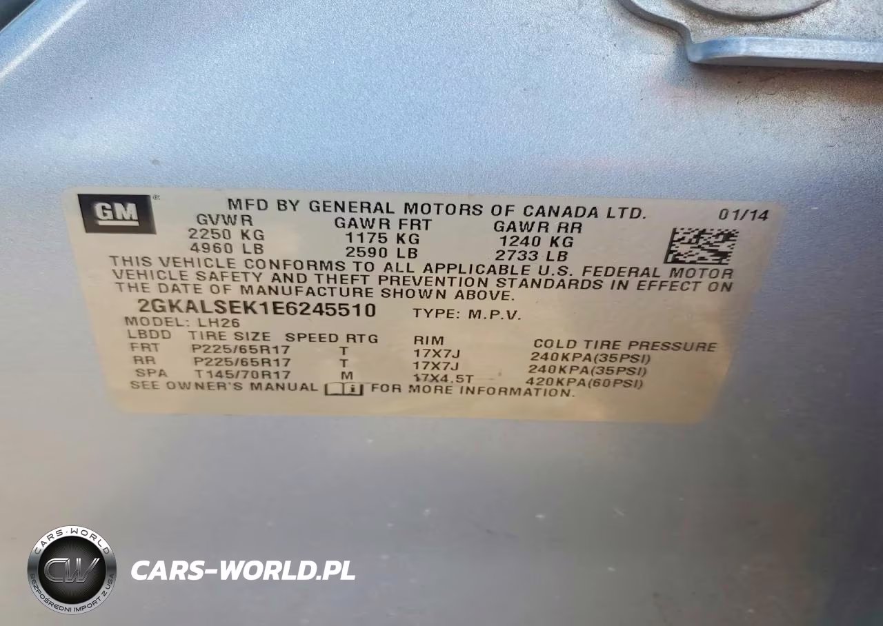2014 GMC Terrain Slt VIN:2GKALSEK1E6245510 - 13