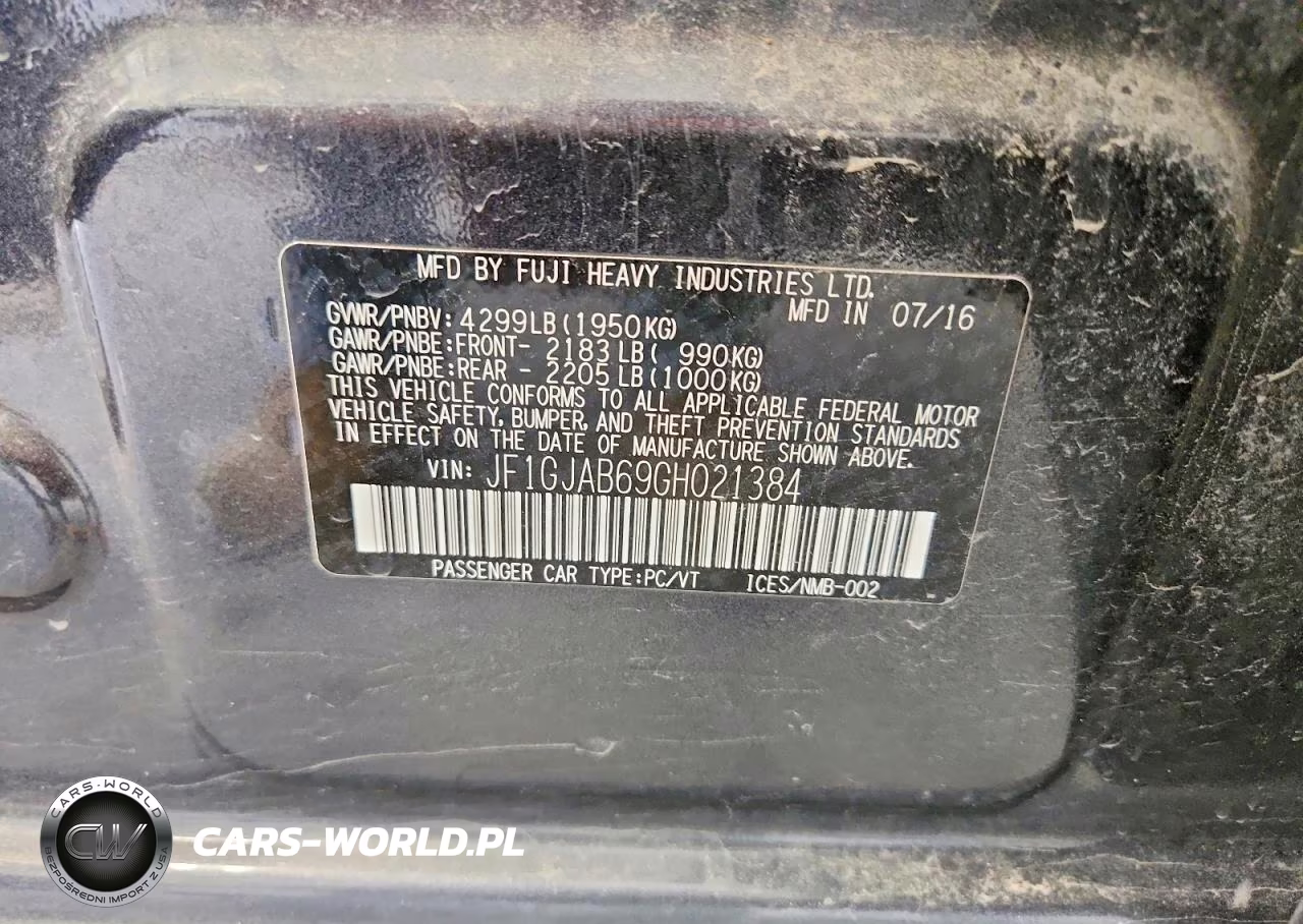 2016 Subaru Impreza Premium VIN:JF1GJAB69GH021384 - 12