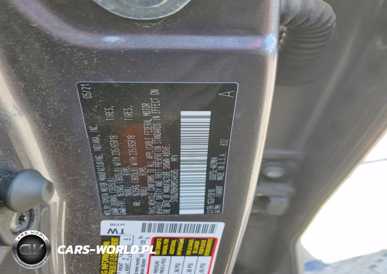 2021 Toyota Highlander Xle VIN:5TDGZRBH0MS546585 - 13