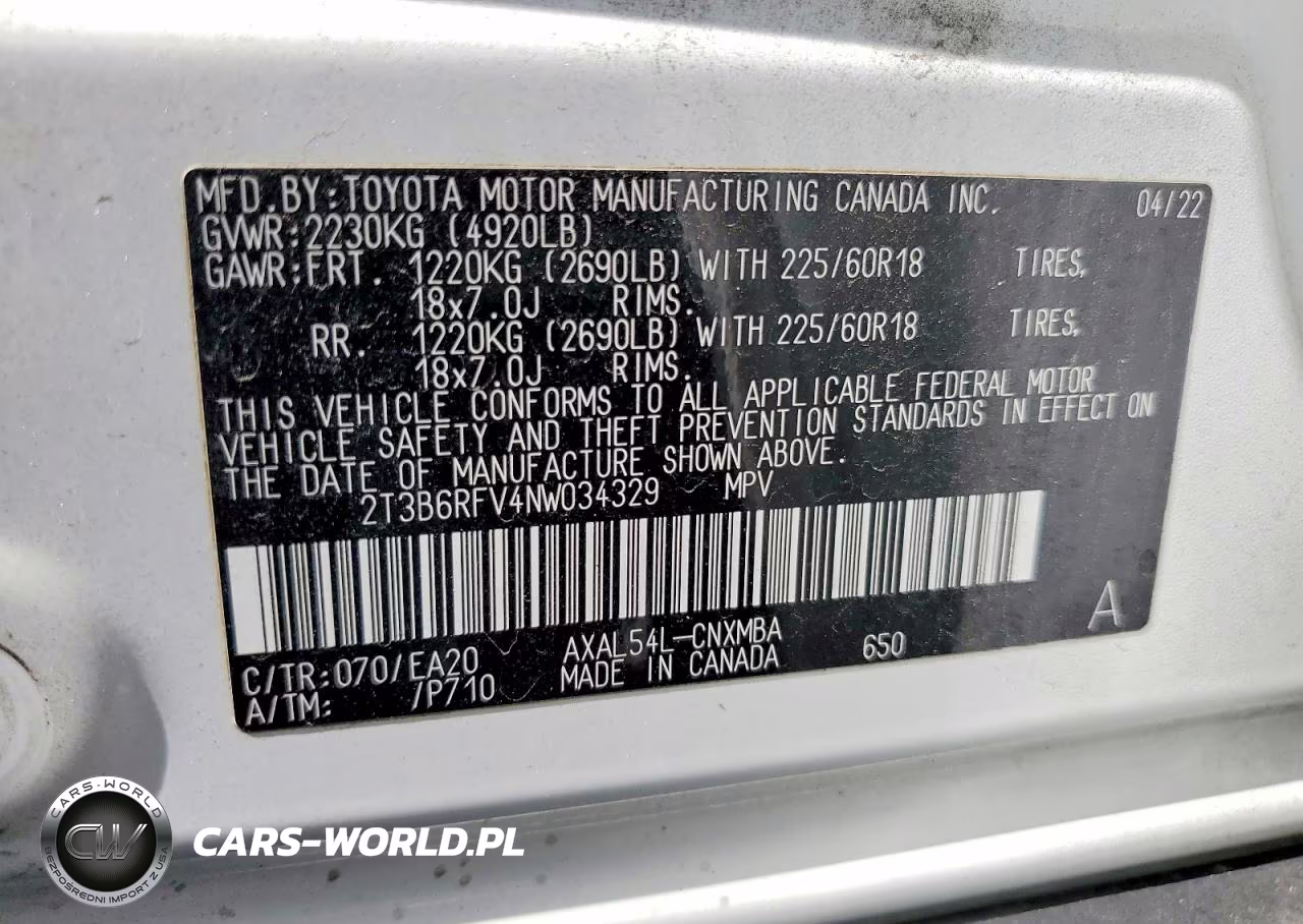 2022 Toyota Rav4 Xle Premium VIN:2T3B6RFV4NW034329 - 14