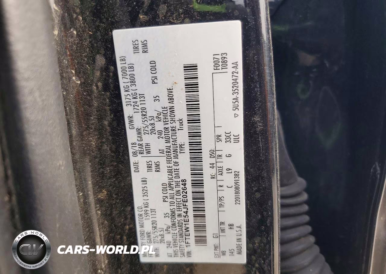 2018 Ford F150 Supercrew VIN:1FTEW1E54JFE02648 - 13