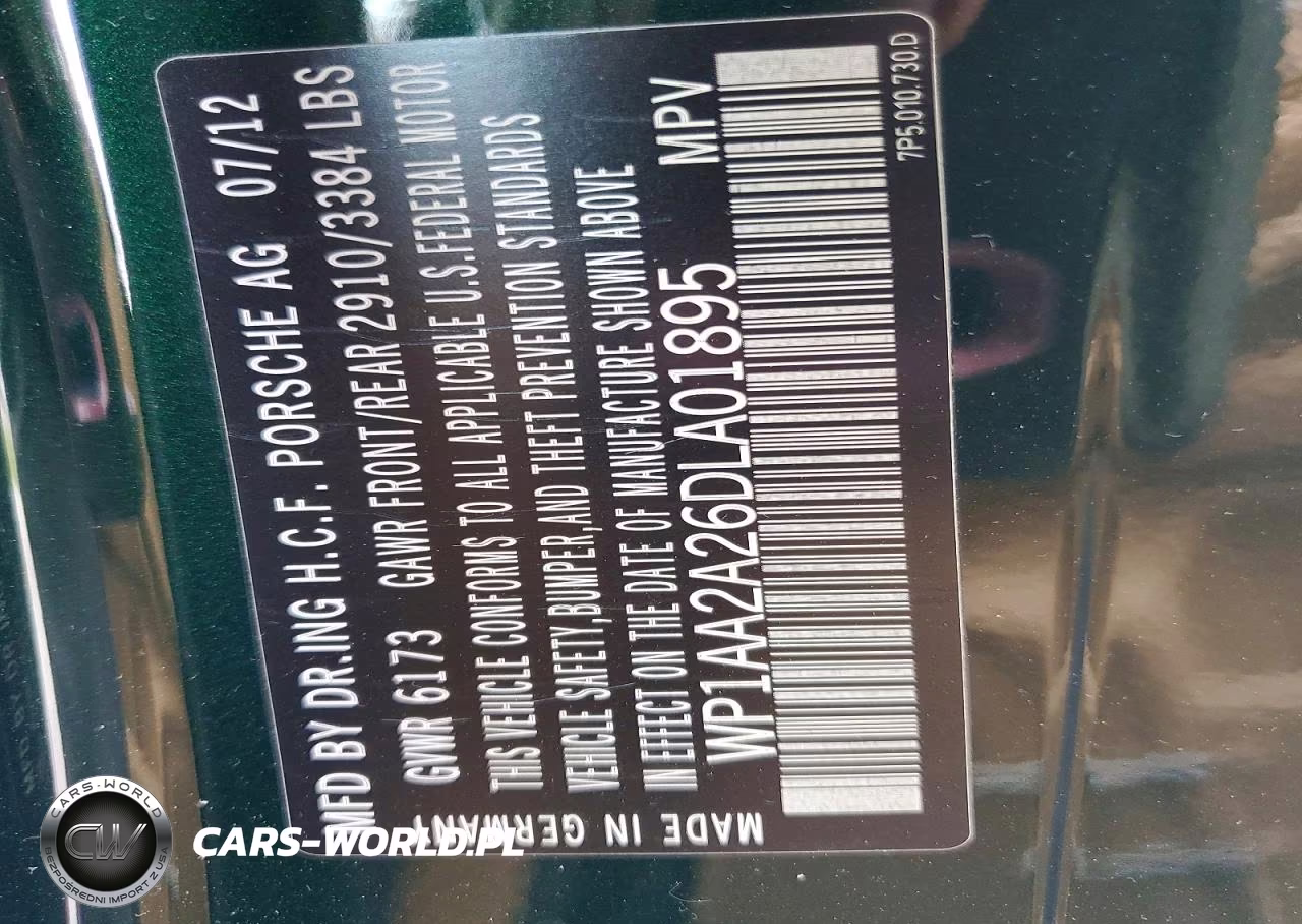 2013 Porsche Cayenne VIN:WP1AA2A26DLA01895 - 13