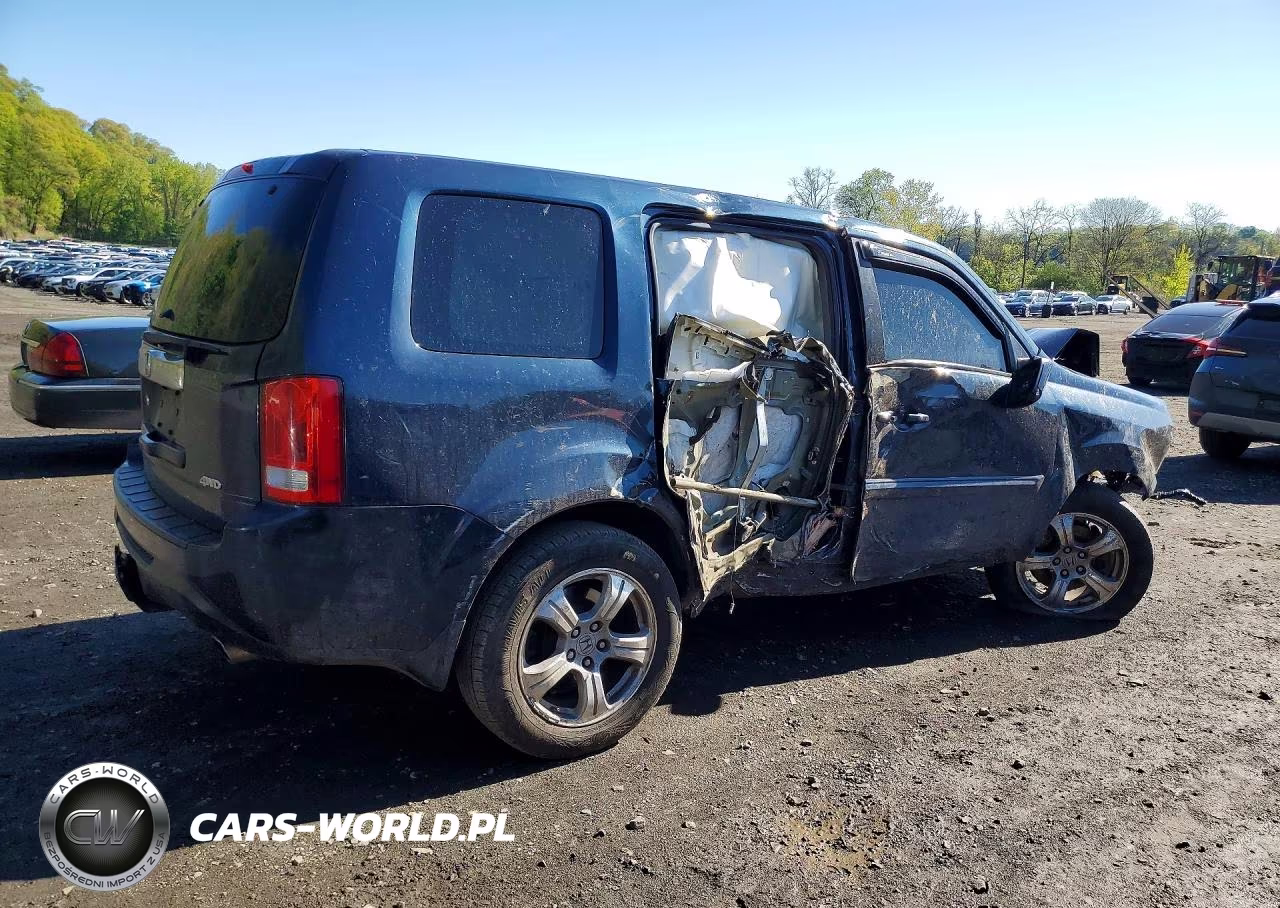 2012 Honda Pilot Exl VIN:5FNYF4H61CB072929 - 3