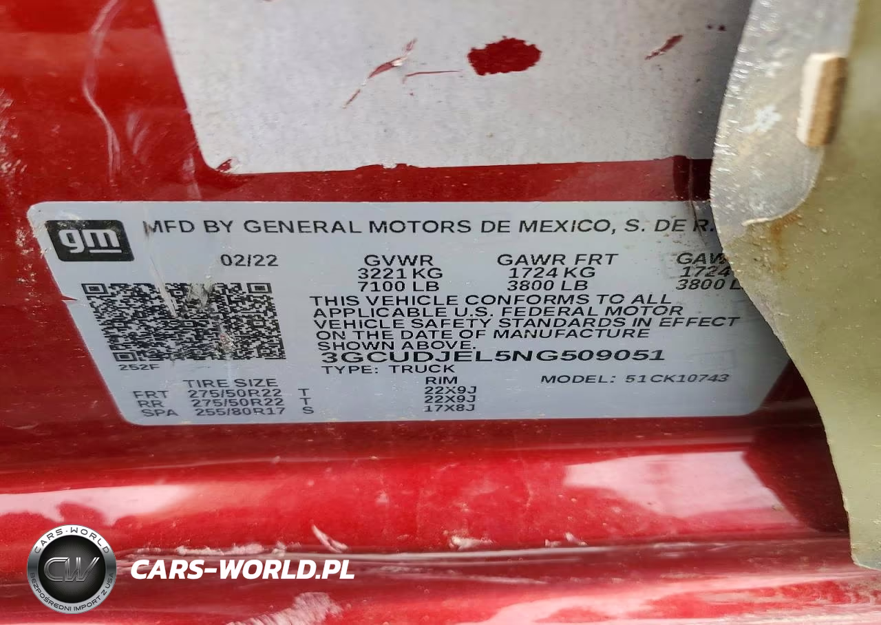 2022 Chevrolet Silverado K1500 High Country VIN:3GCUDJEL5NG509051 - 12