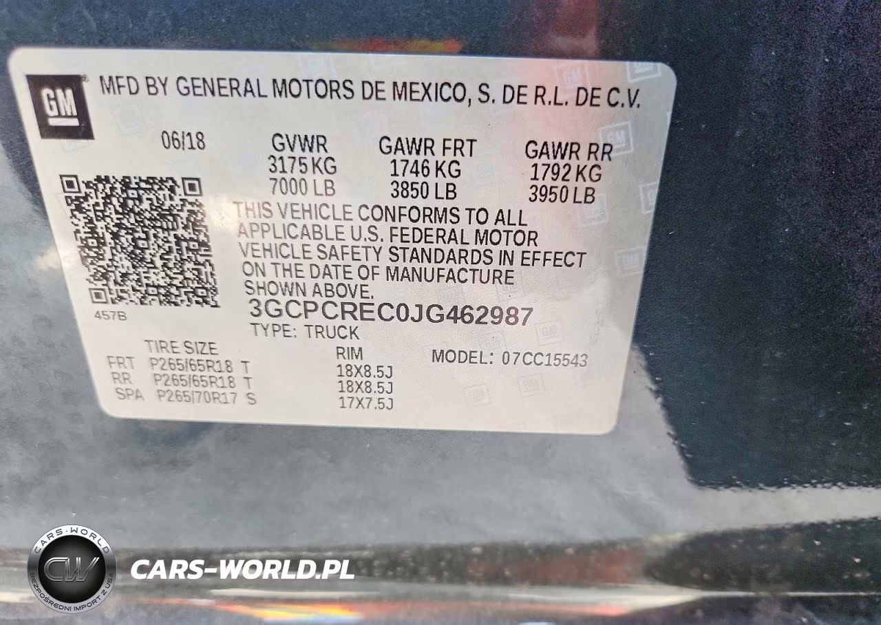 2018 Chevrolet Silverado C1500 Lt VIN:3GCPCREC0JG462987 - 12