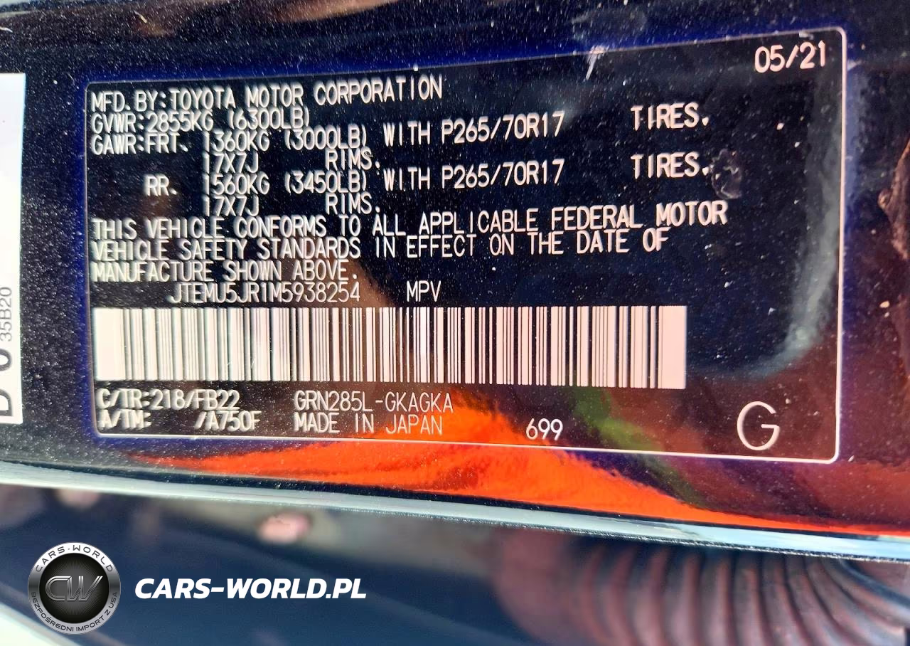 2021 Toyota 4Runner Sr5 VIN:JTEMU5JR1M5938254 - 13