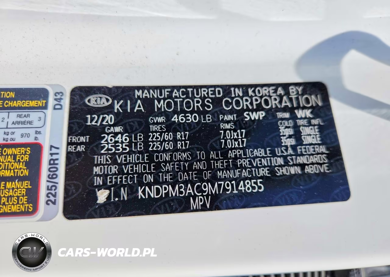 2021 Kia Sportage Lx VIN:KNDPM3AC9M7914855 - 13