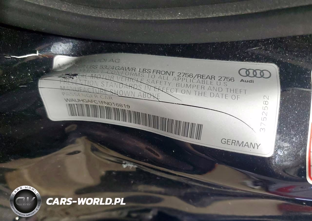 2015 Audi A6 Prestige VIN:WAUHGAFC1FN016819 - 12