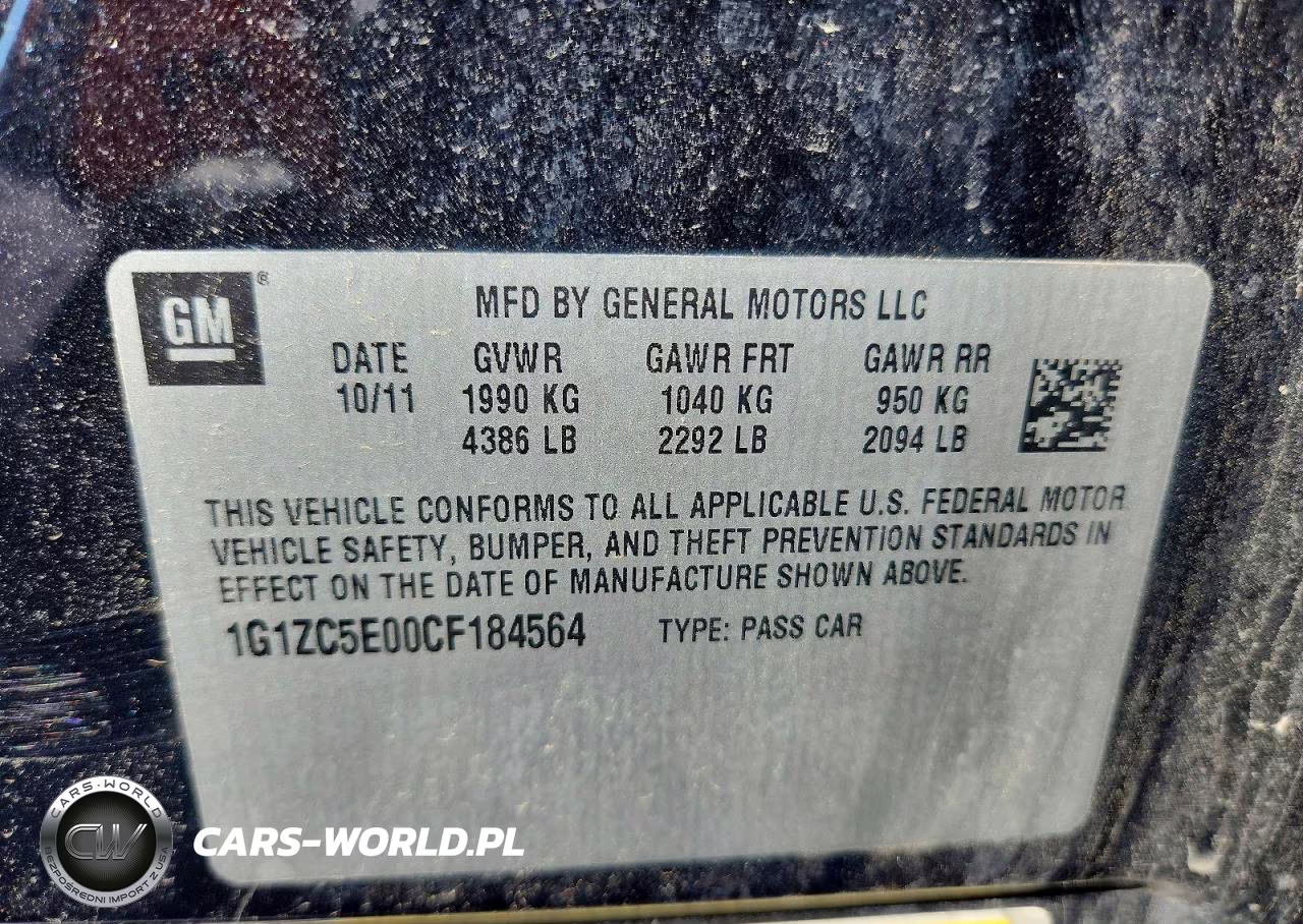 2012 Chevrolet Malibu 1Lt VIN:1G1ZC5E00CF184564 - 13
