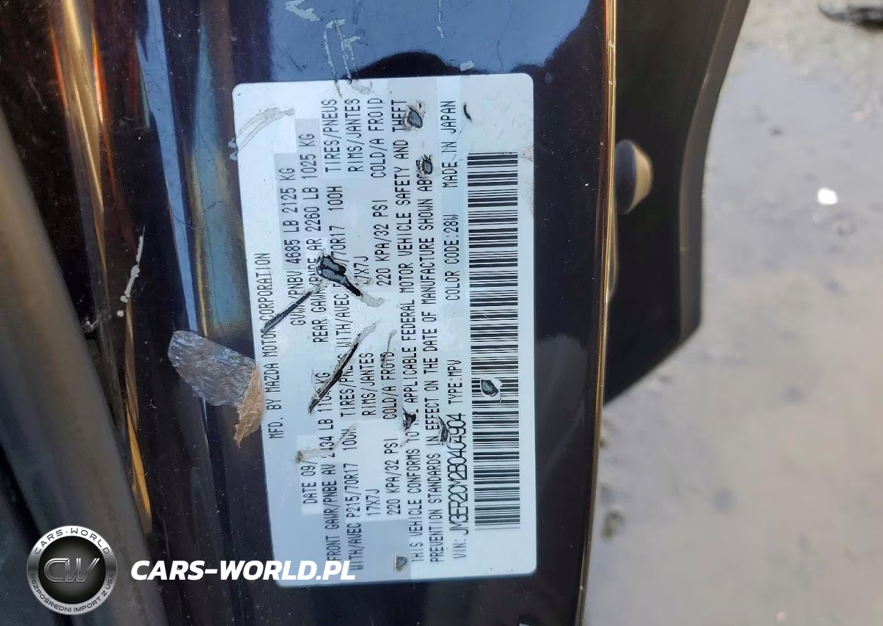 2011 Mazda Cx-7 VIN:JM3ER2CM2B0404904 - 13