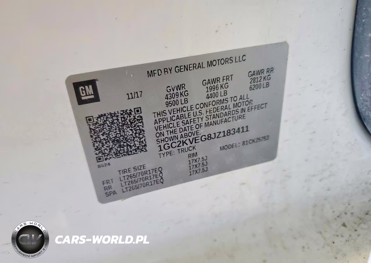 2018 Chevrolet Silverado K2500 Heavy Duty Lt VIN:1GC2KVEG8JZ183411 - 12