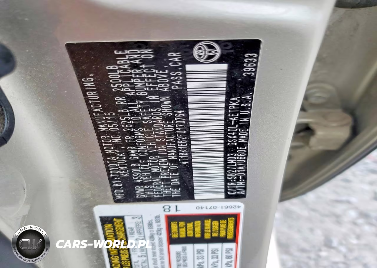 2015 Toyota Avalon Limited VIN:4T1BK1EB2FU170764 - 12