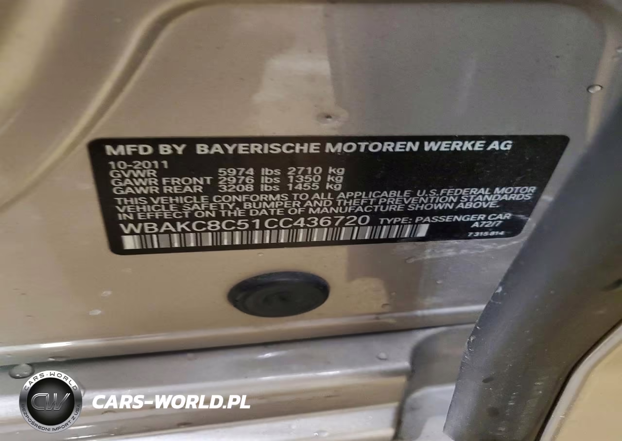 2012 BMW 750 Lxi VIN:WBAKC8C51CC436720 - 12