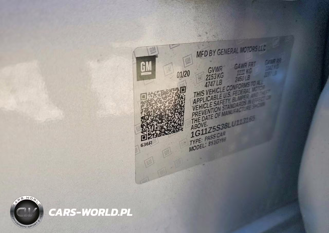 2020 Chevrolet Impala Lt VIN:1G11Z5S38LU113165 - 13