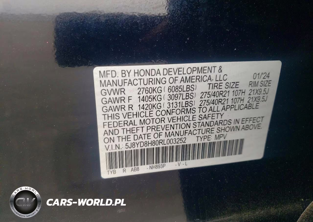 2024 Acura Mdx Type S Advance VIN:5J8YD8H80RL003252 - 13