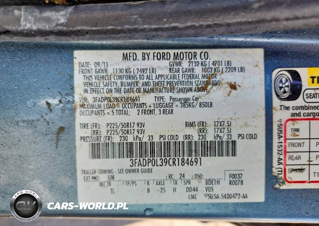 2012 Ford Fusion Hybrid VIN:3FADP0L39CR184691 - 12