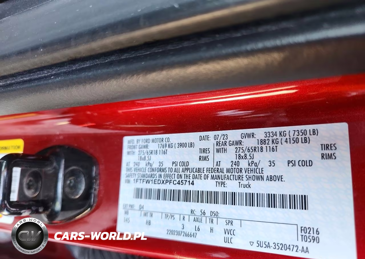 2023 Ford F150 Supercrew VIN:1FTFW1EDXPFC45714 - 12