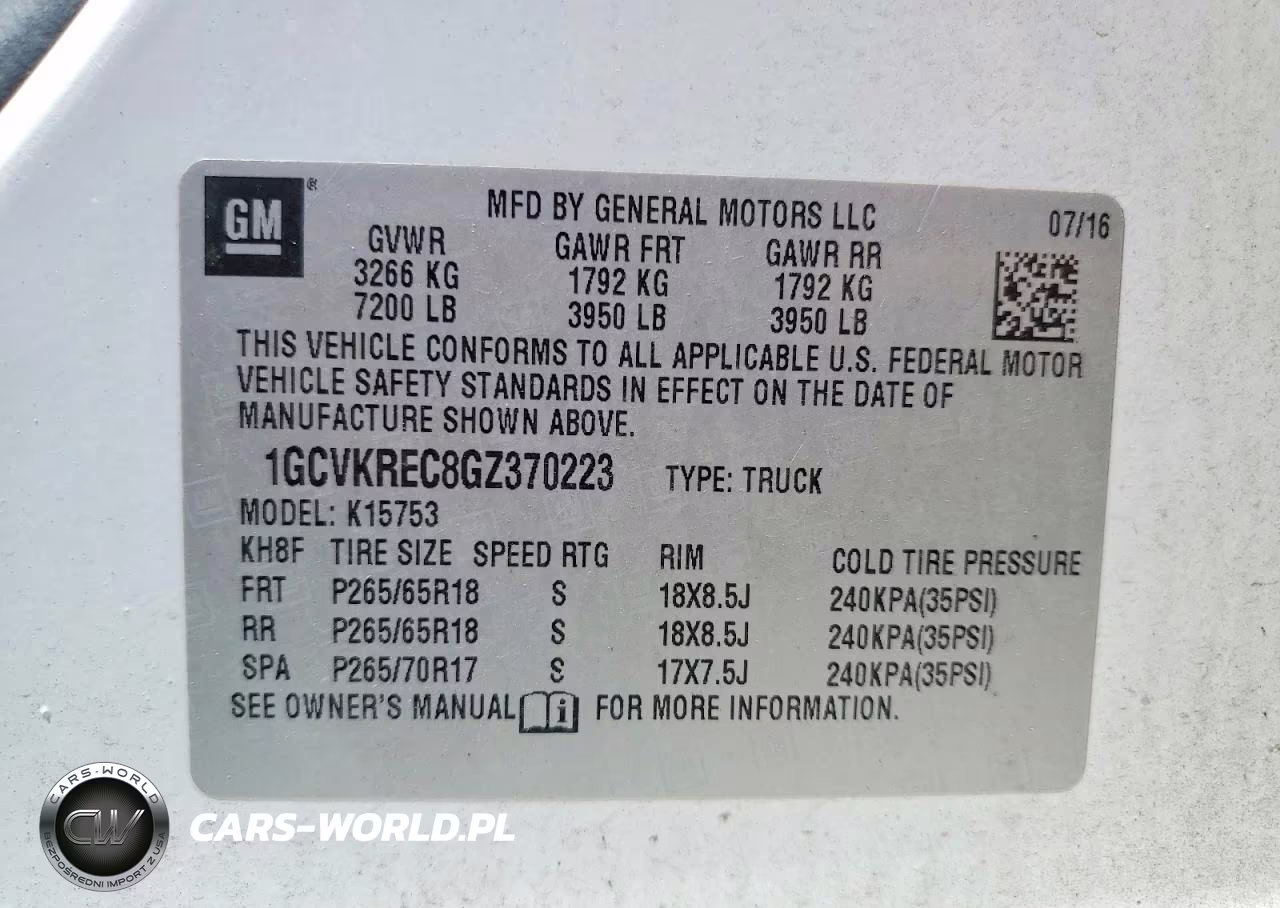 2016 Chevrolet Silverado K1500 Lt VIN:1GCVKREC8GZ370223 - 13