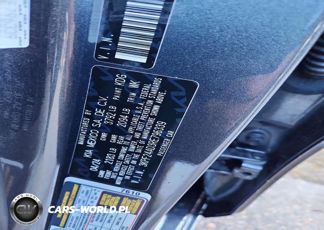 2024 Kia Forte Lxs VIN:3KPF24AD3RE796339 - 12