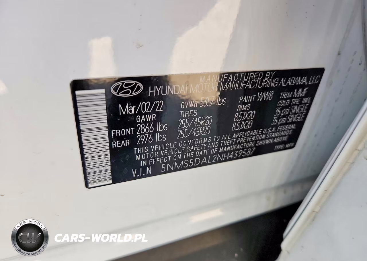 2022 Hyundai Santa Fe Calligraphy VIN:5NMS5DAL2NH439587 - 13