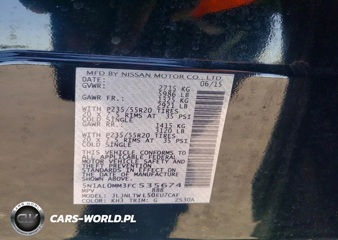 2015 Infiniti Qx60 Base VIN:5N1AL0MM3FC535674 - 13